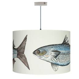 Handmade Cornish Mullet Lampshade Coastal Nautical Drum Shade - thumbnail 3