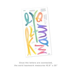 Watercolor Words - Teamwork Peel-And-stick Wall Decals Mej - thumbnail 2