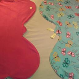 Childs Custom Handmade Butterfly Shaped Fleece Blanket - thumbnail 3