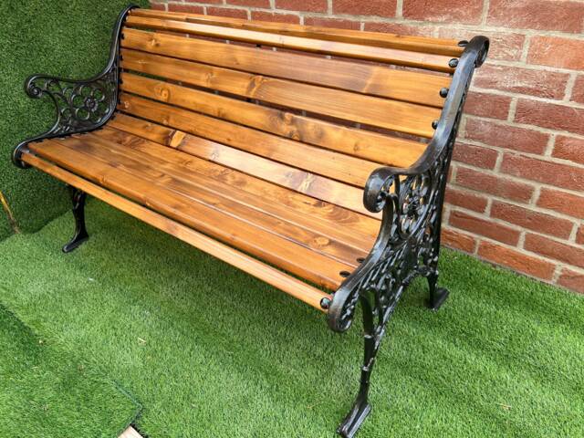 Cast Iron Garden Rustic Bench - image 1