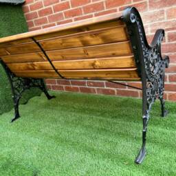 Cast Iron Garden Rustic Bench - thumbnail 4