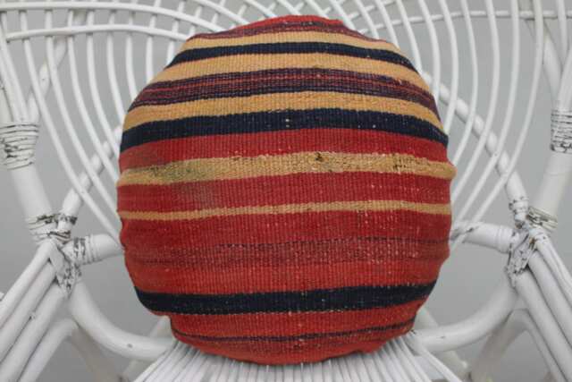 Kilim Pillow, Antique Pillows, Pillow Cases, 16x16 Pink Covers, Striped Cover, Cotton 208 - image 1