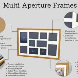 Multi Aperture Photo Frame. Holds Six 6x4 - thumbnail 3
