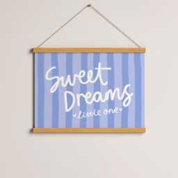 Sweet Dreams Baby Boy Print - Nursery Print, Blue Wall Art, Cute Boys Quote Art - thumbnail 2