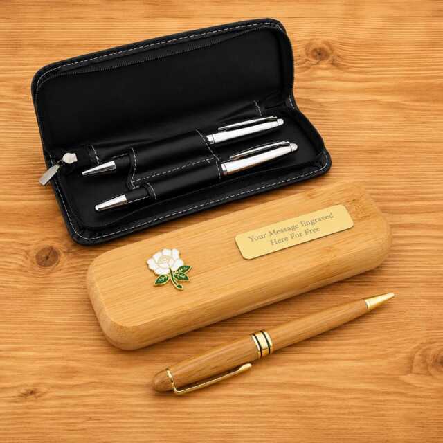Horticulture & Gardening Luxury Wooden Or Leatherette Pen Case With Matching Free Engraving Watering Sunflower Gift - image 1