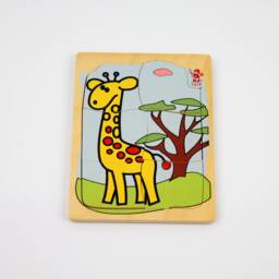 Wooden Mixed Animal Puzzle, Animal Puzzle, Learning Animals, Handmade - thumbnail 3