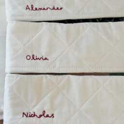 Family Set Of Handmade Quilted Christmas Stockings - Luxury Traditional Cotton Stocking, Personalised Heirloom - thumbnail 4