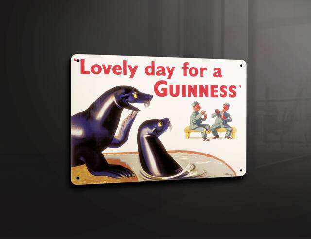 Lovely Day For A Guinness - Metal Sign Plaque Wall Art Decor Signage