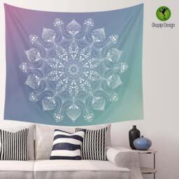Mandala Wall Tapestry, Mandala Wall Hanging, Mandala Tapestry, Yoga Decor, Boho Decor, Mandala Art - thumbnail 2