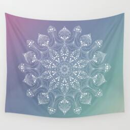 Mandala Wall Tapestry, Mandala Wall Hanging, Mandala Tapestry, Yoga Decor, Boho Decor, Mandala Art - thumbnail 1