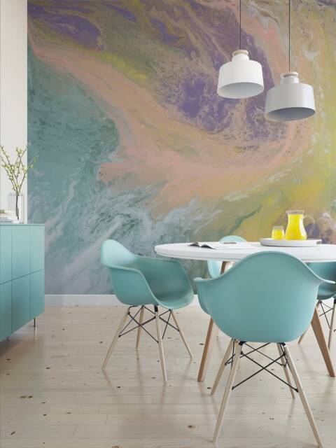 Coastal Morning Abstract Removable Wall Mural 531 - image 1