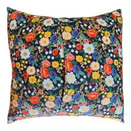 Rifle Paper Co. Vintage Blossom Metallic Fabric Pillow Cover in Blue - thumbnail 3