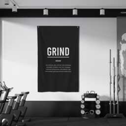Grind Definition Flag, Motivational Gym Decor, Office Wall Art, Inspirational Entrepreneur Gift, Fitness Motivation, Daily Decor - thumbnail 3