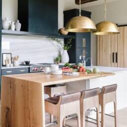 Set Of 2 Brass Dome Pendant Lights, Hanging Moroccan Light For Dining Room & Kitchen - thumbnail 2
