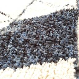 Fabulous Boujad Rug Moroccan Wool Hand Woven Genuine Beni Ourain Carpet Soft Shag Artistic Oriental Checker Moroccan Rug - thumbnail 4