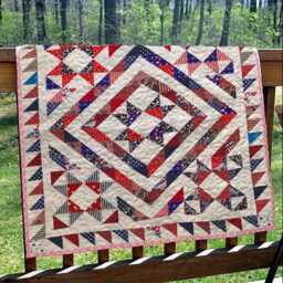 Cosmic Glow Star Quilt Pattern - Modern Patchwork, Baby & Throw - PDF Pattern - thumbnail 2