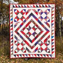Cosmic Glow Star Quilt Pattern - Modern Patchwork, Baby & Throw - PDF Pattern - thumbnail 1