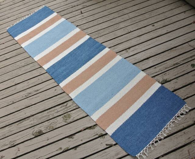 "Hand Woven Rug Runner - 24"" X 82" - image 1