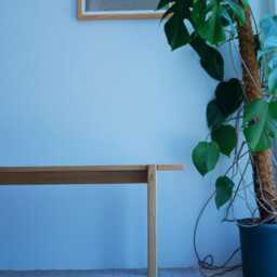 Solid Oak Bench - Minimalist & Handcrafted Wooden - thumbnail 4