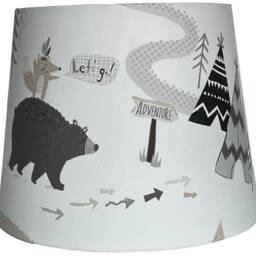 Woodland Animals Lampshade Ceiling Light Shade Forest Tepee Kids Boys Girls Children's Theme Bedroom Home Decor Nursery Accessories Gifts - thumbnail 3