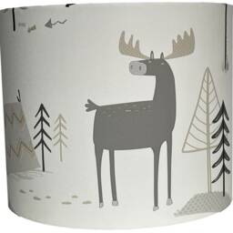 Woodland Animals Lampshade Ceiling Light Shade Forest Tepee Kids Boys Girls Children's Theme Bedroom Home Decor Nursery Accessories Gifts - thumbnail 2