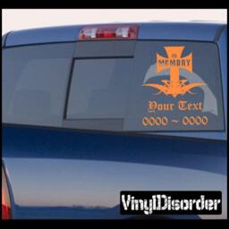 Iron Cross 01 in Loving Memory Custom Car Or Wall Vinyl Decal Stickers - Ilmironcross01Et - thumbnail 1