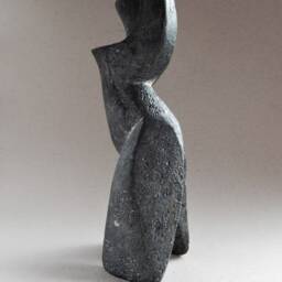 Ceramic Sculpture, Black Ceramics, Ceramic Figurine, African Figure, Sculpture For The Garden, Ceramics Raku, Art & Collecting, Woman Figurine - thumbnail 3