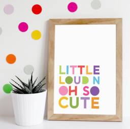 Girls Nursery Prints, Quotes, Wall Art, Rainbow Print, Bedroom Decor, Decor - thumbnail 1