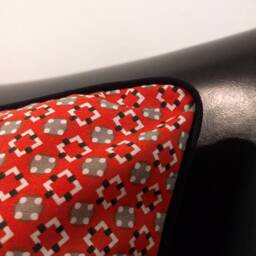 Piped Cushion Cover Geometric Patterns Scandinavian Style in Cotton 40x40 cm - thumbnail 3