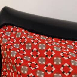 Piped Cushion Cover Geometric Patterns Scandinavian Style in Cotton 40x40 cm - thumbnail 2