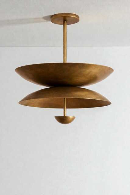 Modern Brass Chandelier Light-Swing Arm Light-Light Fixture-Ceiling Light - Sputnik Light Hallway, Bedroom, Kitchen - image 1