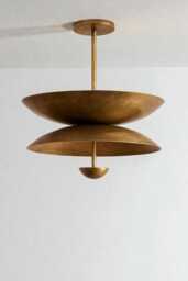 Modern Brass Chandelier Light-Swing Arm Light-Light Fixture-Ceiling Light - Sputnik Light Hallway, Bedroom, Kitchen - thumbnail 1