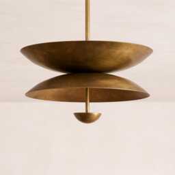 Modern Brass Chandelier Light-Swing Arm Light-Light Fixture-Ceiling Light - Sputnik Light Hallway, Bedroom, Kitchen - thumbnail 2