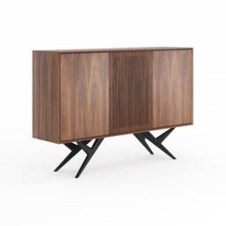 Walnut Credenza Prefect For Dining Room, Dresser, Commode, Media Cabinet Console - thumbnail 2