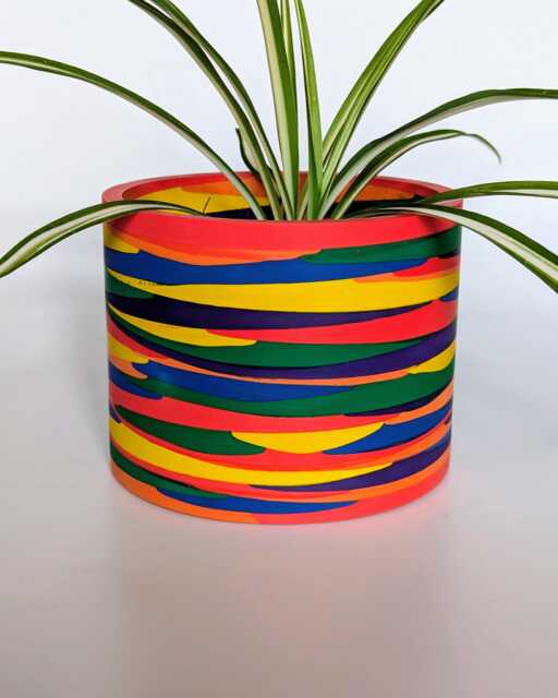 Rainbow Layer Plant Pot - image 1