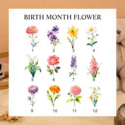 Personalized Grandma Led Lamp, First Mom Now Birth Flower Night Light Personalised Gifts For Birthday Gift Mothers Day - thumbnail 4