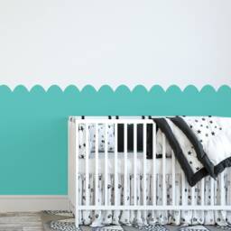 Arch Scallops Wall Stencils For Painting - Walls Nursery Room Paint Stencil Decor Boys Girls Kids Bedroom - thumbnail 3