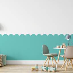 Arch Scallops Wall Stencils For Painting - Walls Nursery Room Paint Stencil Decor Boys Girls Kids Bedroom - thumbnail 2