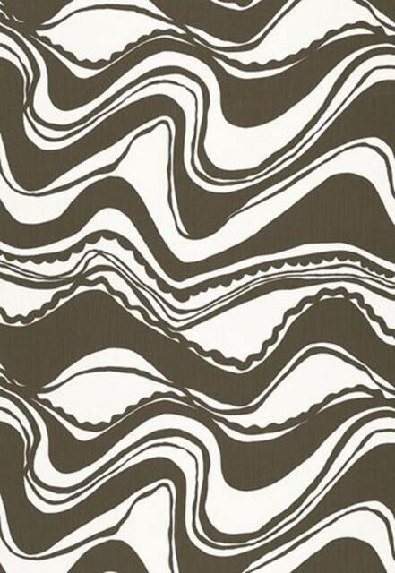 Caramel Coastline Print in Black Or Tobacco/Trina Turk-Indoor/Outdoor-One Pillow - image 1