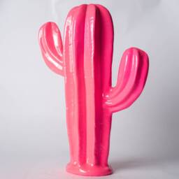 Cactus Statue 9 Inch/22 cm , Plant Resin Sculpture, Figurine Accessories, Home Decor Crafts - thumbnail 2
