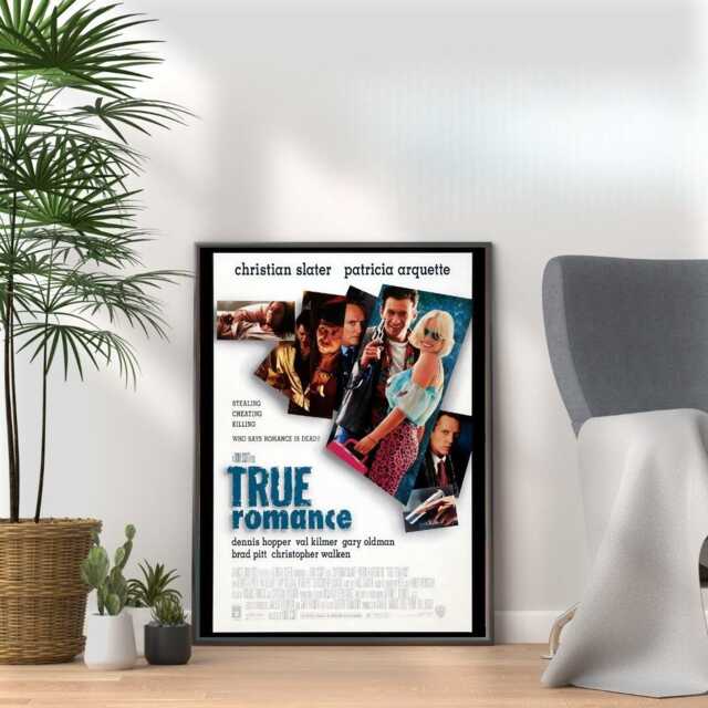 True Romance - 90S Movie Poster Print Retro Film Wall Art - image 1