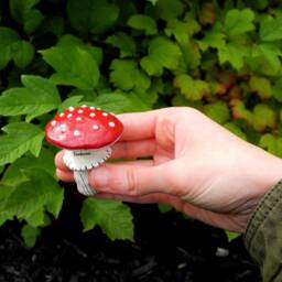 Polymer Clay Mushroom Jar - thumbnail 4