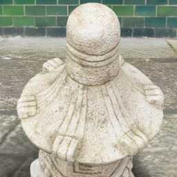 Concrete Pagoda Lantern Statue Stone Garden Sculpture With Windows Outdoor Zen Decoration Cement Yard Ornament Tranquil Home Gift Idea - thumbnail 4