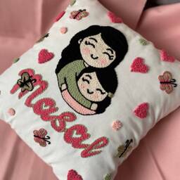 Mother Love Pillow Textured Case Pillowcase Tassel Decorative 1616Inch - thumbnail 2