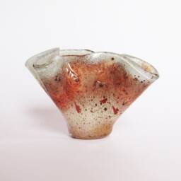 Handmade Fused Glass Vase - Flower Shape, Fusing Glass Vase For Flowers, Small Fused Living Room Decoration - thumbnail 2