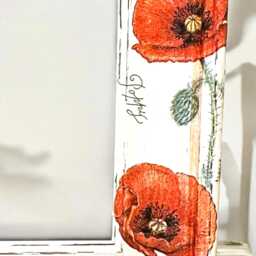 Poppy Photo Frame, Wooden Gifts, Picture Decor, Gift For Mum, Unique Frames - thumbnail 3
