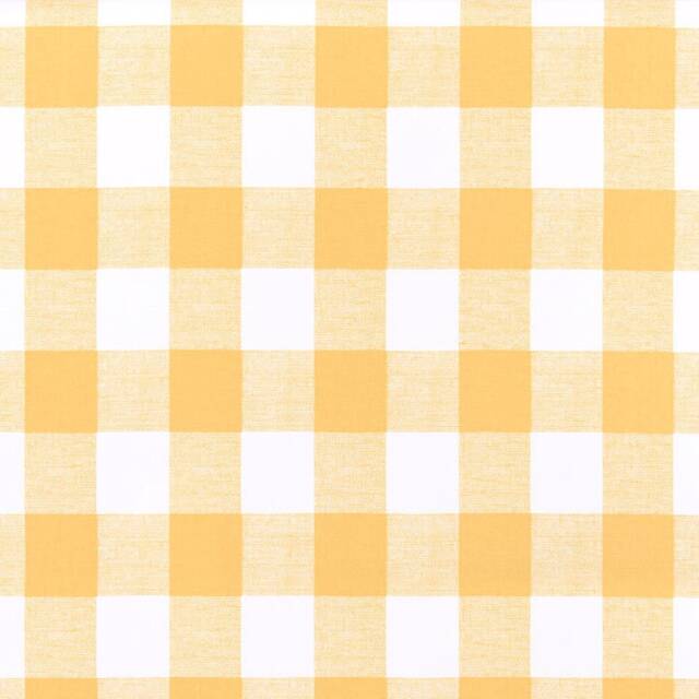 "Yellow Checked Decorative Pillow Cover .16"", 17"", 18"", 20"" 24"" 26"