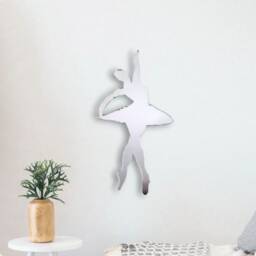 Ballerina Acrylic Mirror Wall Art - Many Size/Colour Options & Personalised Engraving - Bespoke Items Made - thumbnail 3
