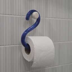 Handmade Ceramic Toilet Paper Holder - Minimalist Bathroom Decor Unique Pottery Accessory - thumbnail 3