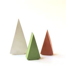 Concrete Modern Christmas Tree, Holiday Mantel Decor, Table, Minimalist, Display - Farmhouse - thumbnail 3